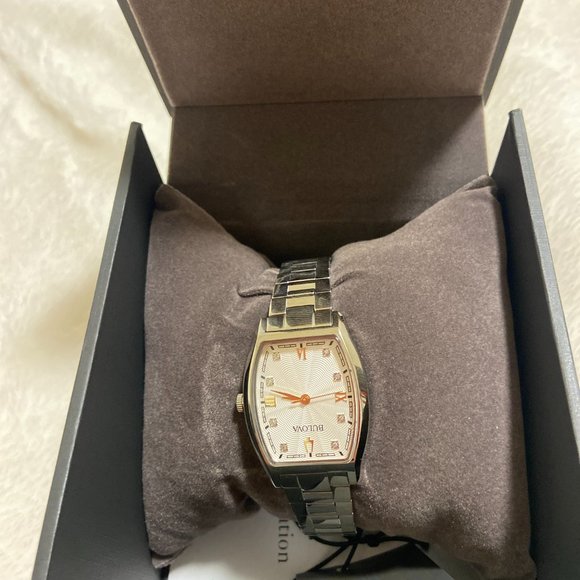 Bulova Diamond Stainless Steel Women's Quartz Watch 96P232 - Picture 8 of 10